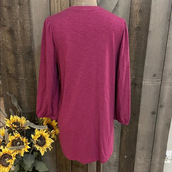 Soft Surroundings Cotton Embroidered Boho Tunic Top Size M - Picture 4 of 11